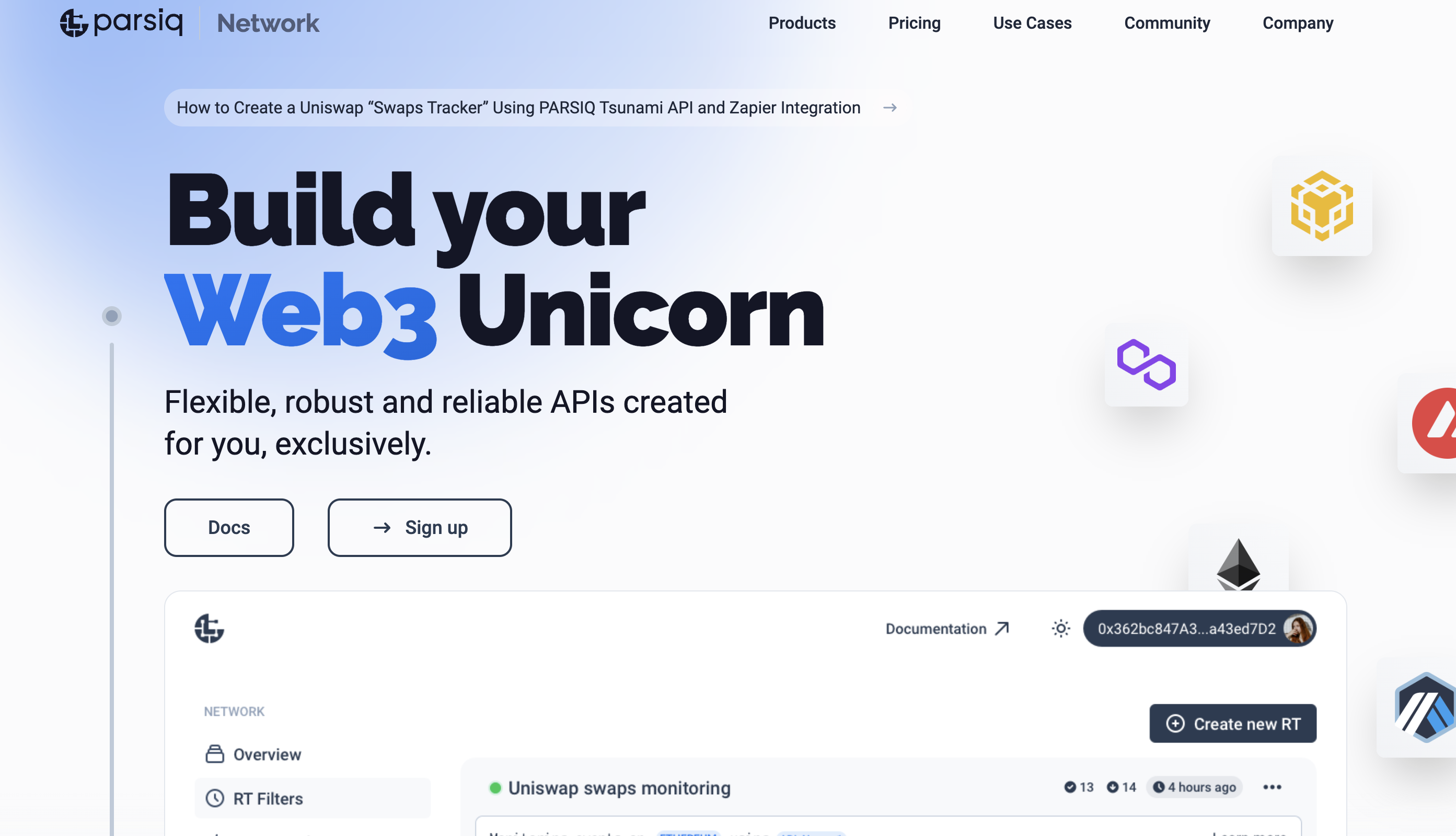PARSIQ: Flexible, robust and reliable APIs created for you. | Product Hunt