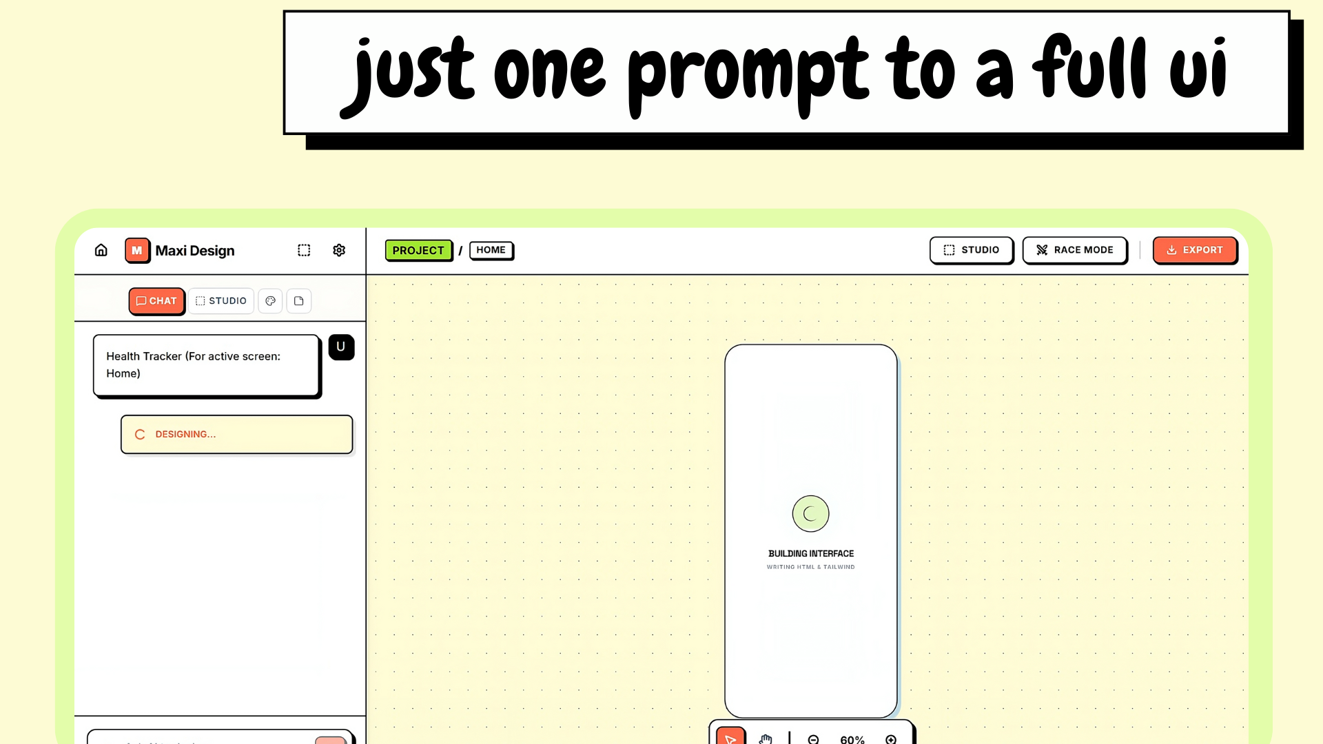 Maxi Design - Screenshot 2 showing product features and functionality