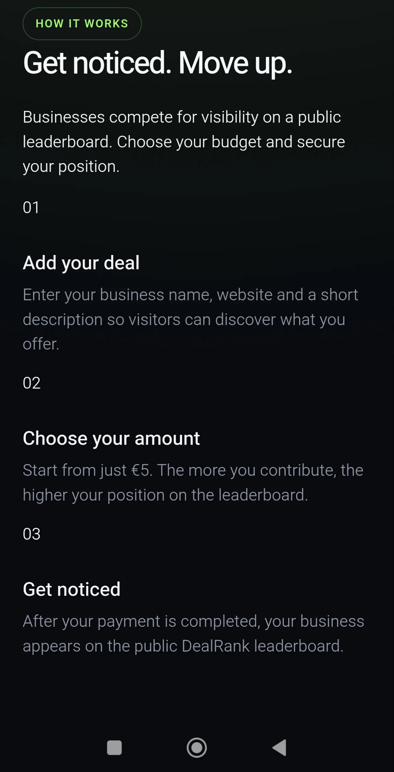 DealRank screenshot 1