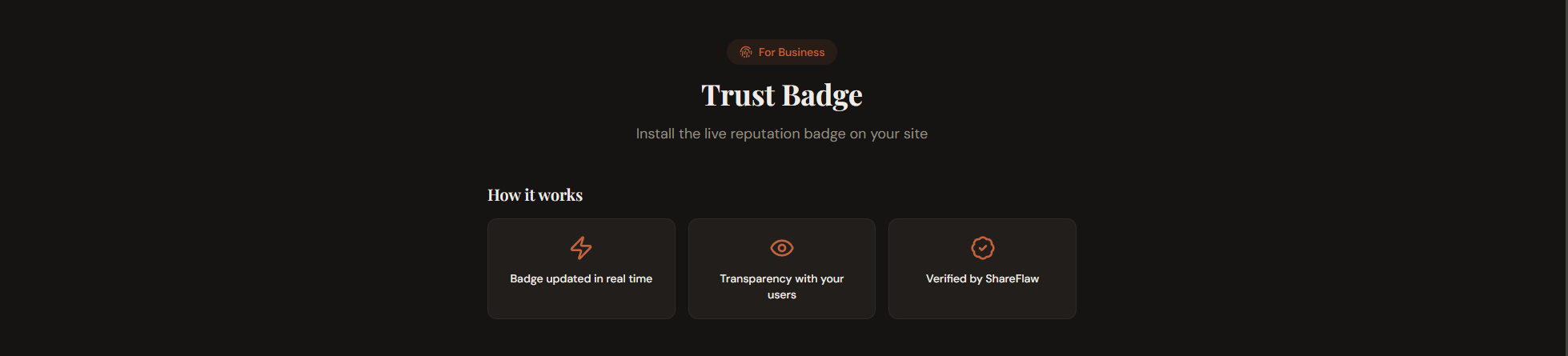ShareFlaw - Screenshot 2 showing product features and functionality