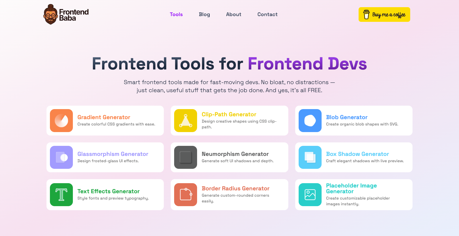 FrontendBaba - 前端devs的前端工具媒体1