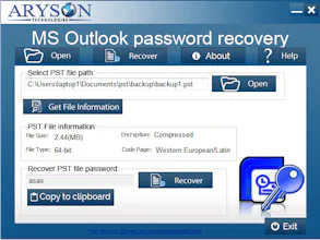 Aryson PST Password Recovery gallery image