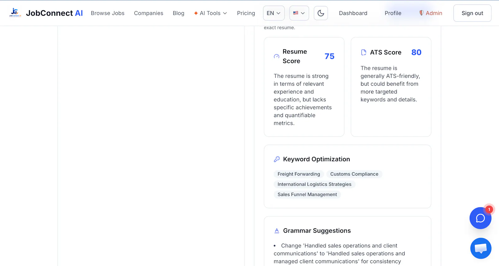 JobConnect AI screenshot 3