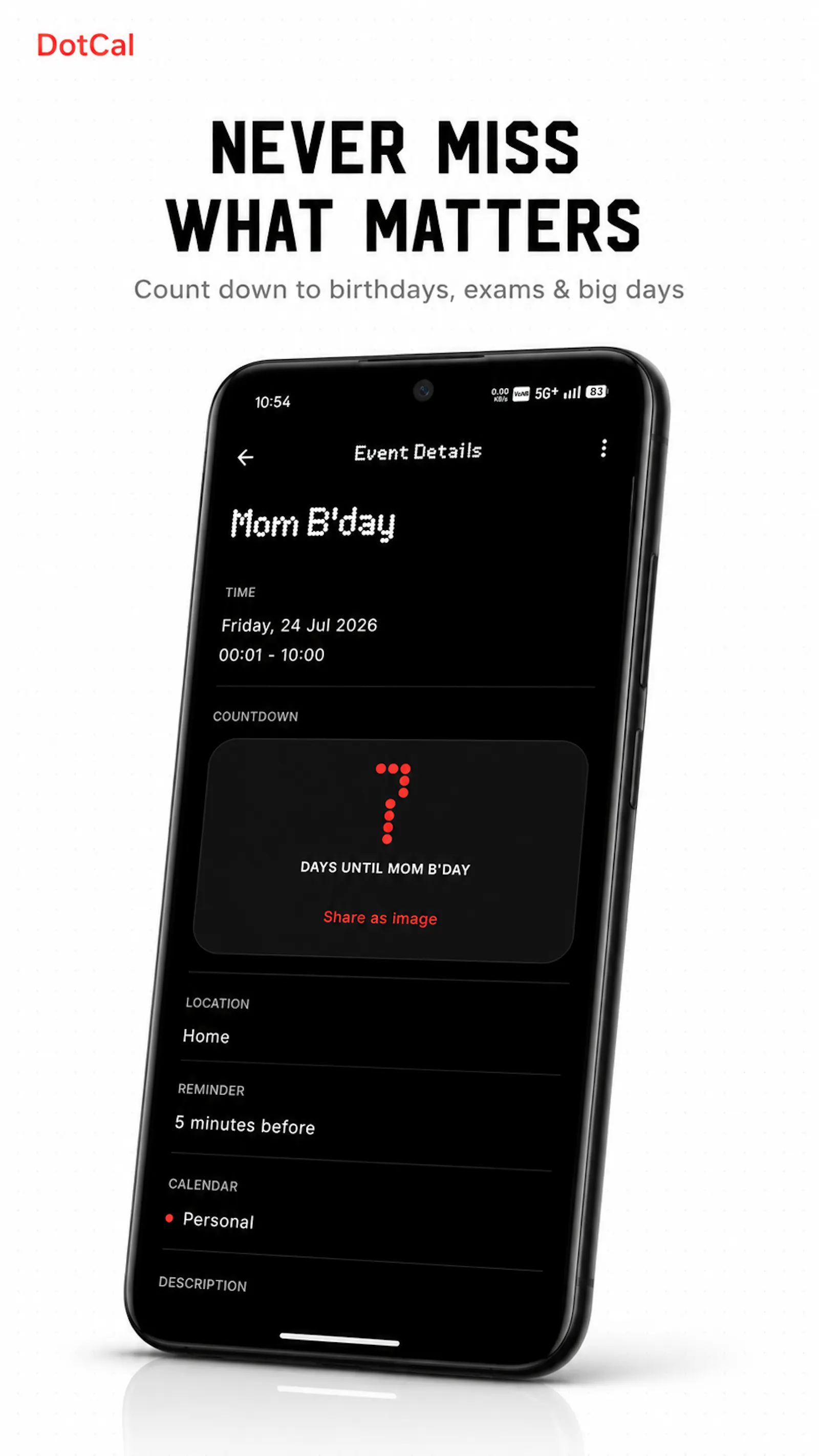 DotCal  screenshot 2