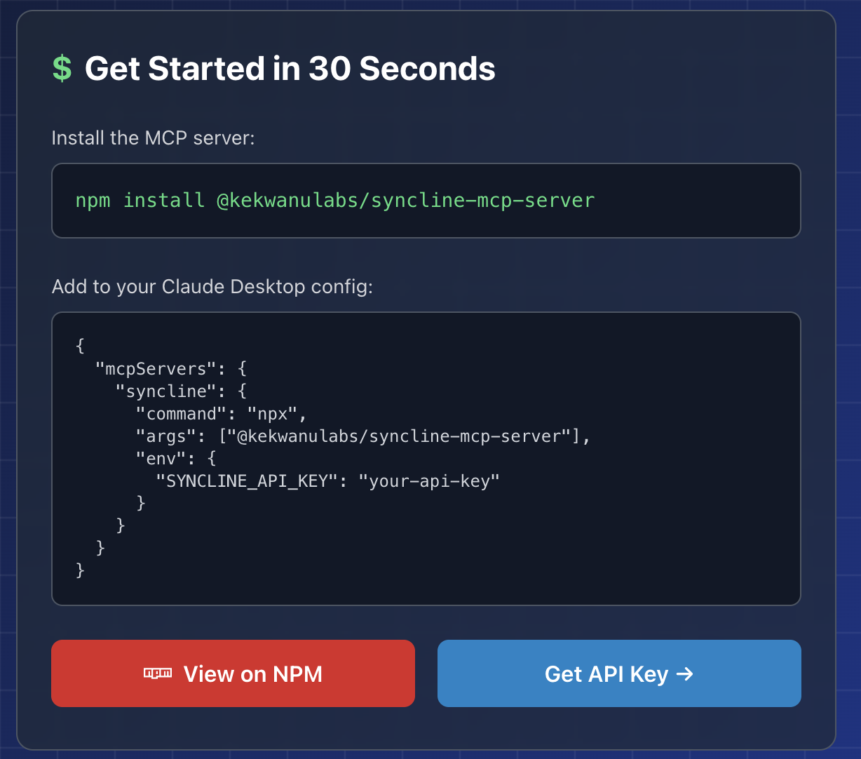 Syncline - Screenshot 3 showing product features and functionality