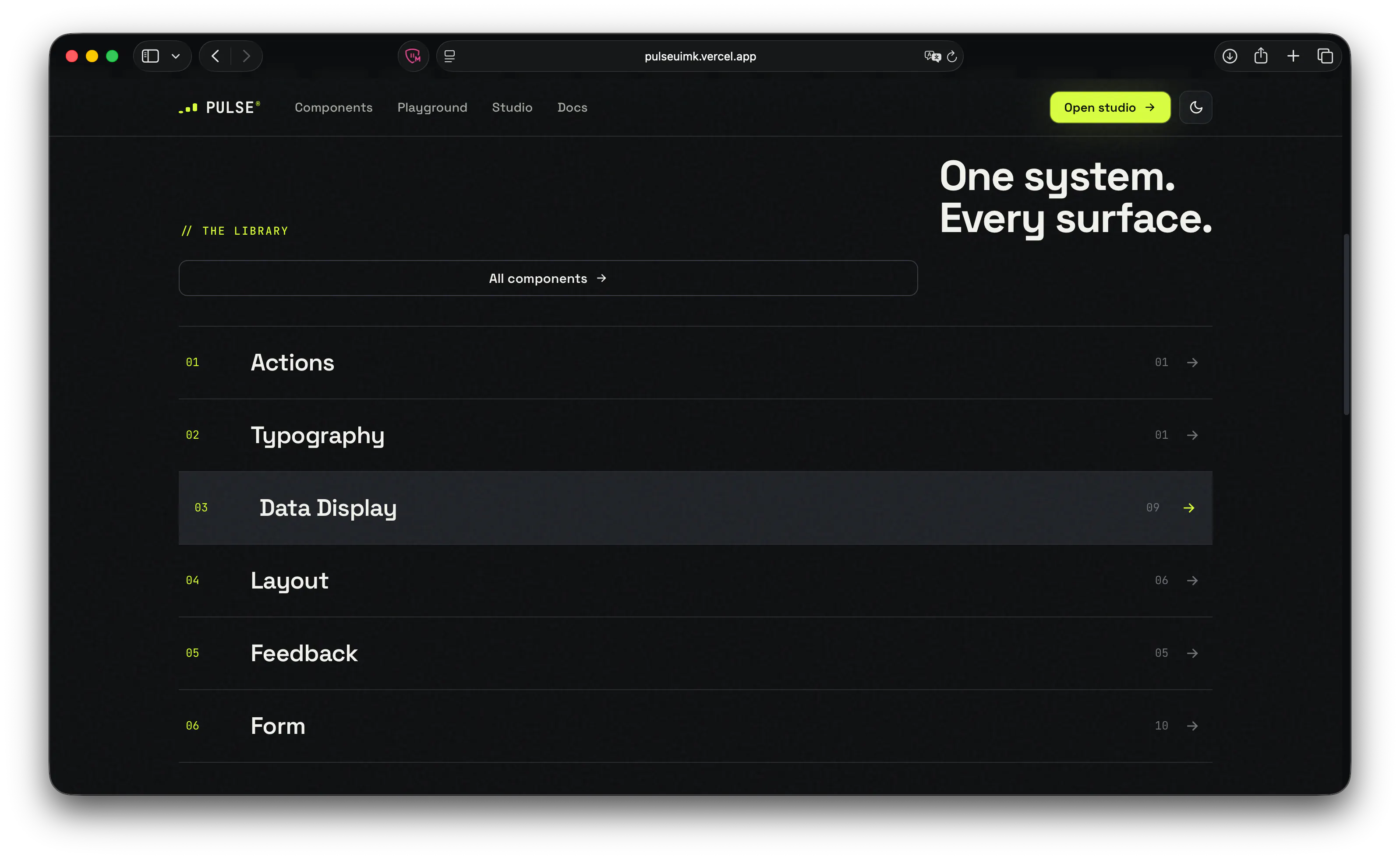 PULSE — premium SwiftUI components gallery image