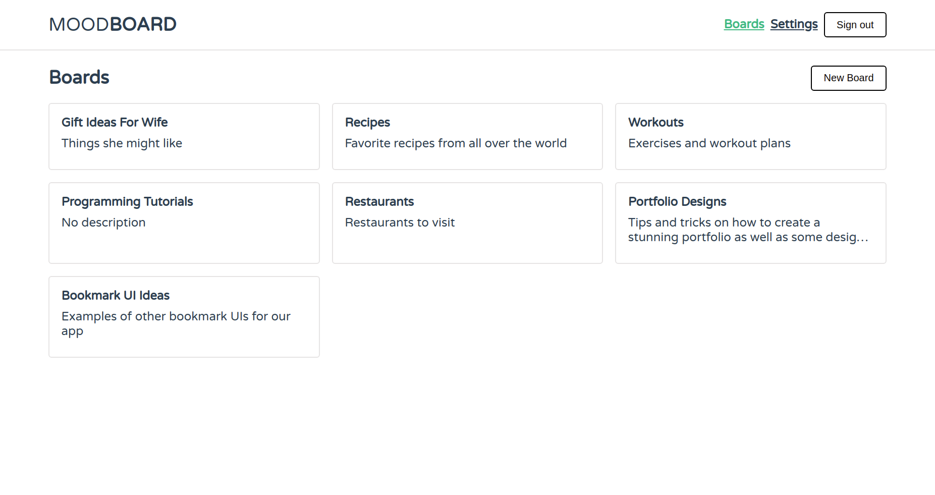 Moodboard gallery image