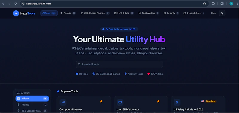 NexaTools — Free Online Tools screenshot 1