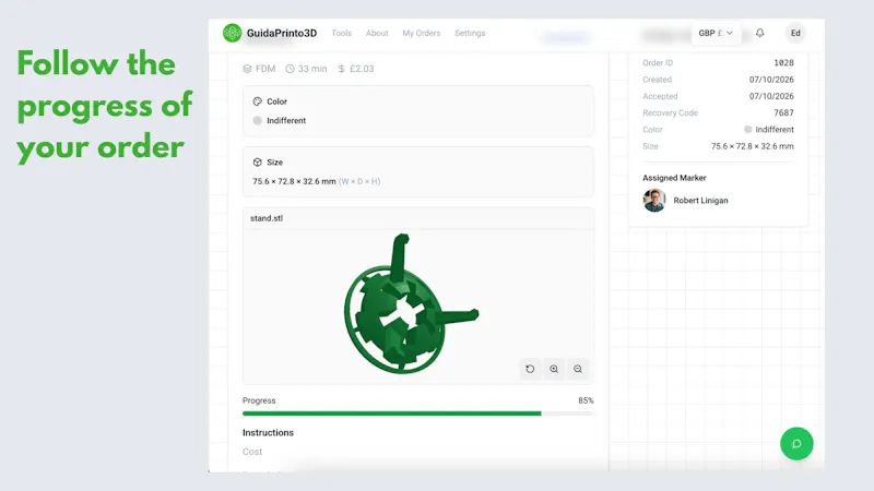 Guidaprinto3D-Print 3D objects locally screenshot 5