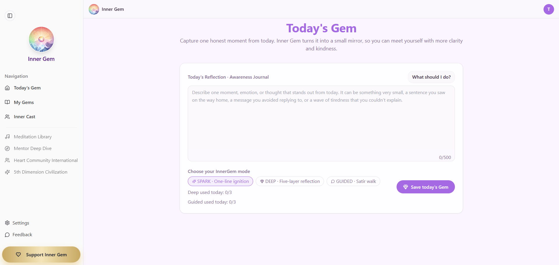 Inner Gem · Daily Awareness Journal gallery image