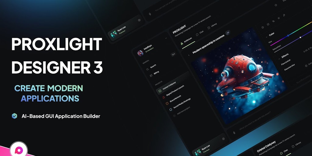 Proxlight Designer 3: AI-Based GUI Application Builder 🌟 | Product Hunt