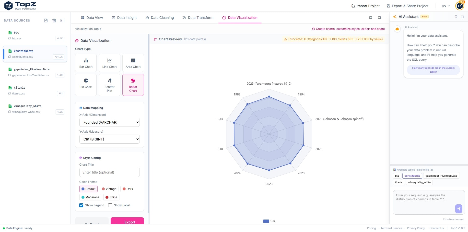 TopZ - Screenshot 5 showing product features and functionality