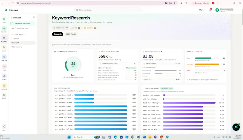 Outerank screenshot 6