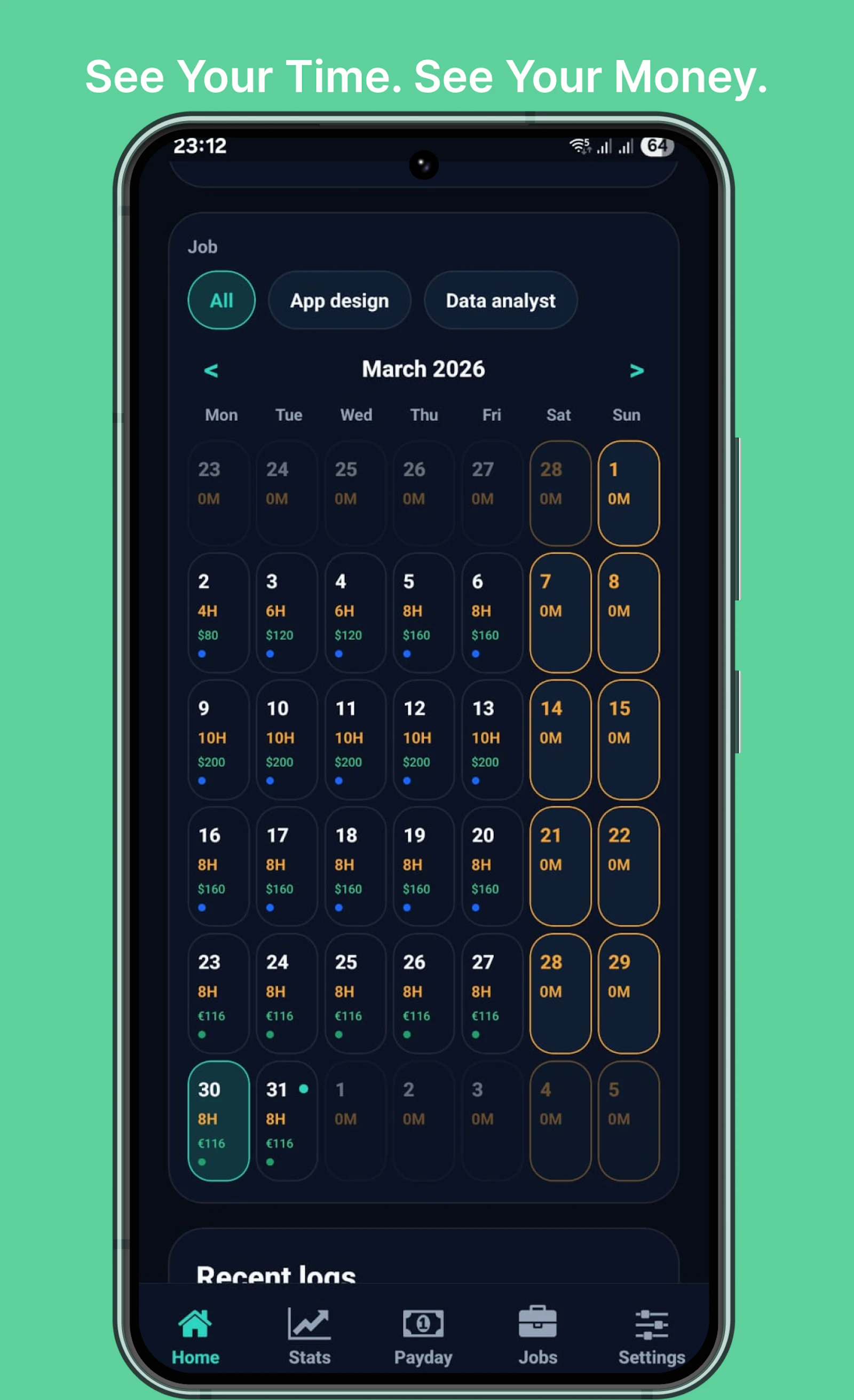 TapIn: Work & Pay Tracker screenshot 2
