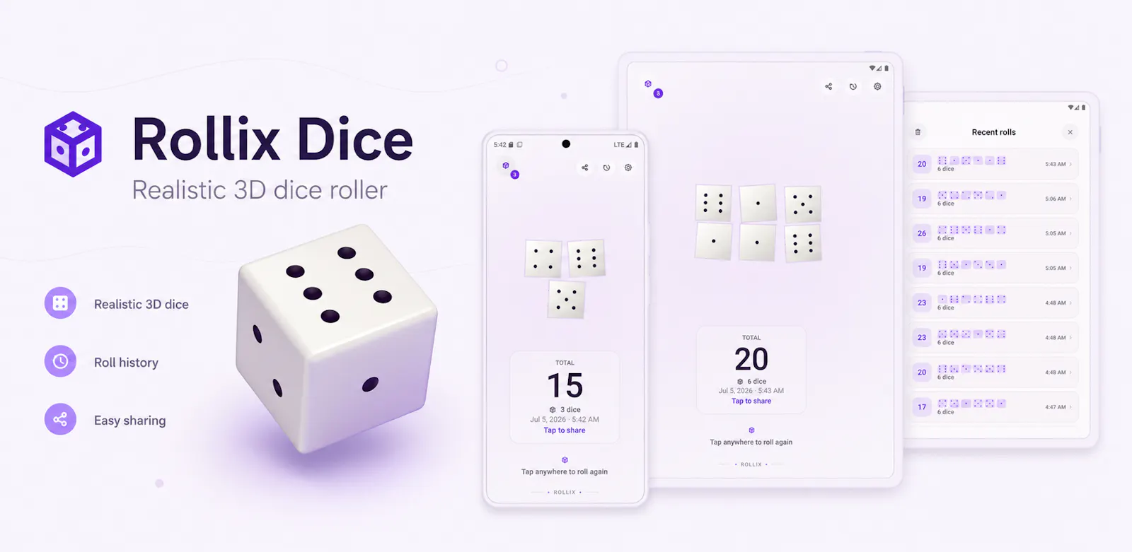 Rollix Dice screenshot 1