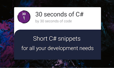 30 seconds of C# gallery image