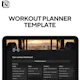 Notion workout planner template