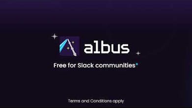 Albus, seu inteligente companheiro do Slack, em ação, fornecendo respostas em tempo real e gerenciando perguntas frequentes.