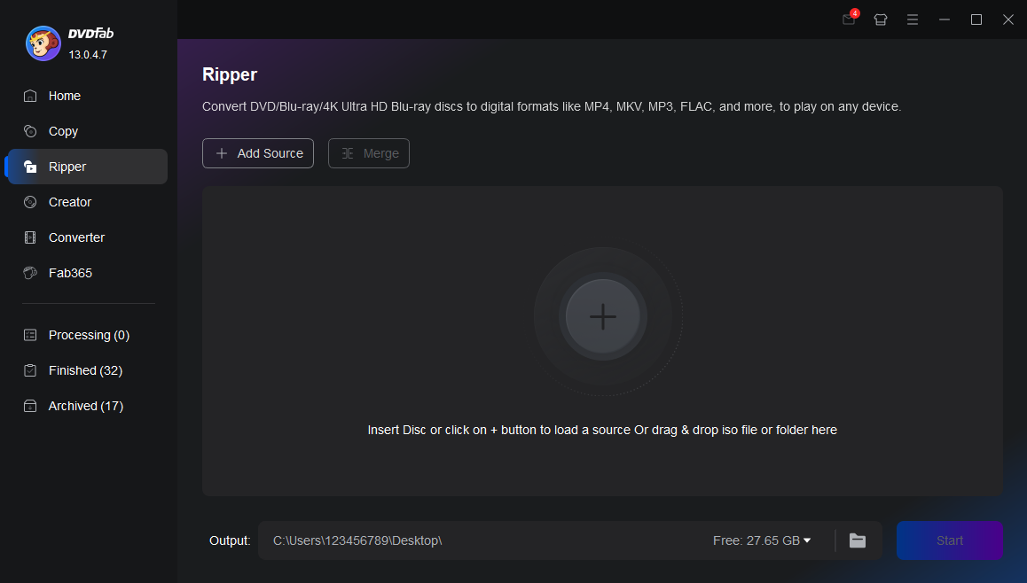 Média Ripper DVDFAB DVD - DVD Ripper est le meilleur logiciel de déchirure de DVD. 1