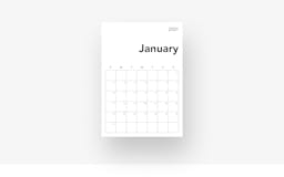 Minimal Calendar For 2021 media 3