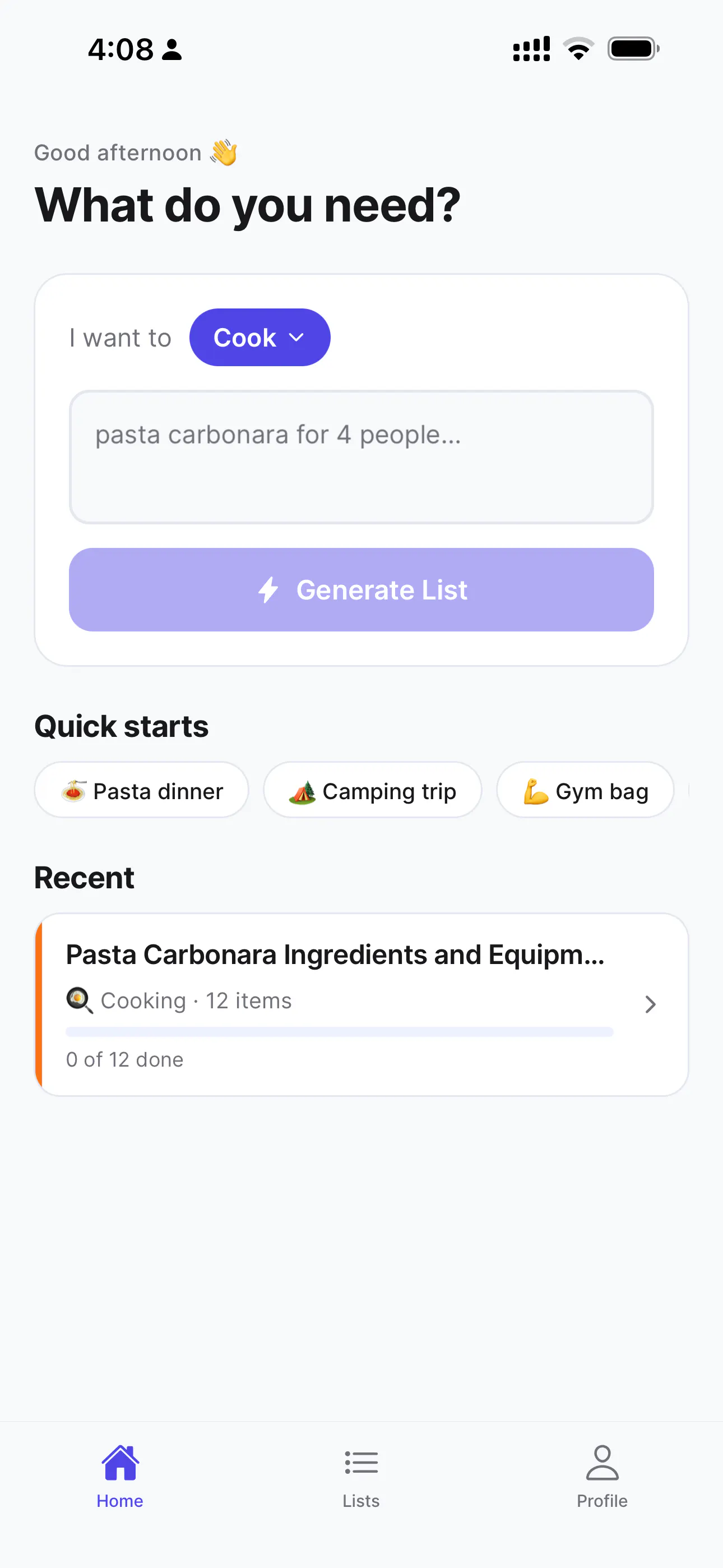 Genie List - AI checklists gallery image