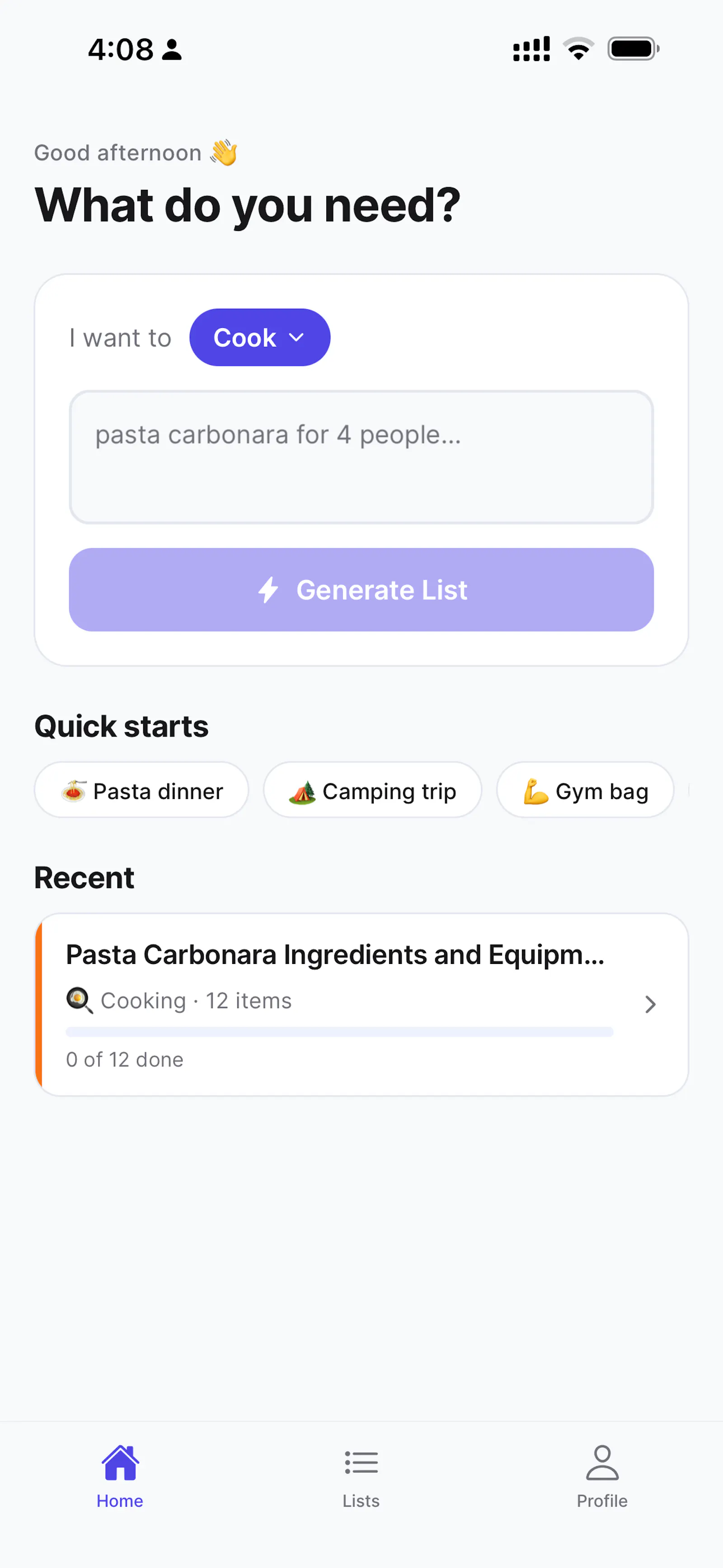 Genie List - AI checklists screenshot 2