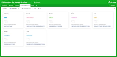 Airtable-Powered Finance Dashboard gallery image