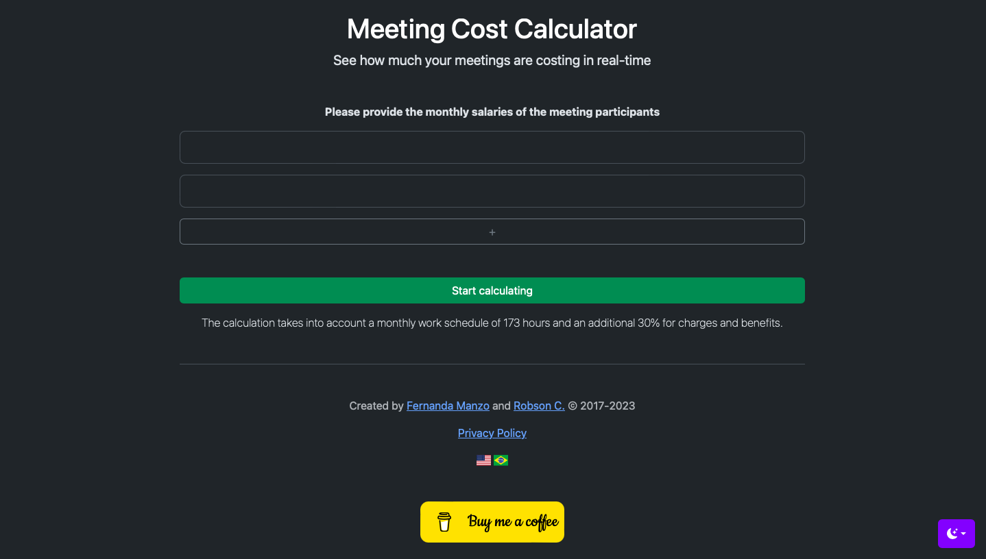 Meeting Cost Calculator gallery image