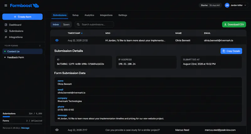 Formboost screenshot 6