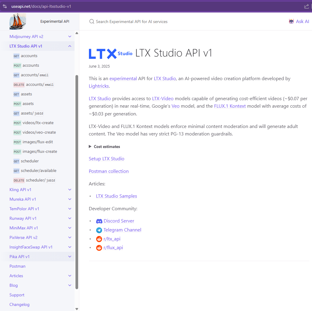 LTX-Video, VEO3 y Flux.1 Kontext API - API de terceros para LTX Studio por USeapi.net media 3