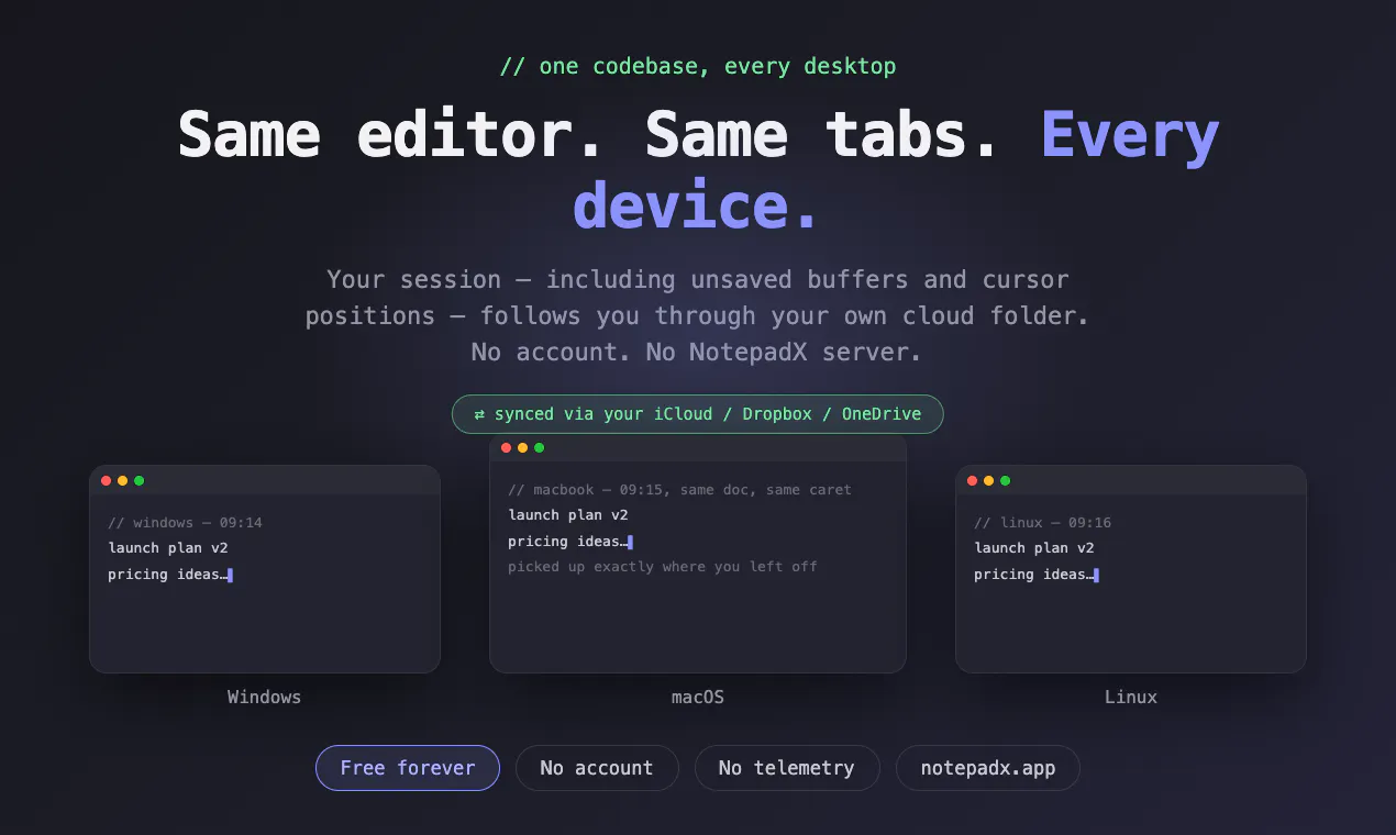 NotepadX gallery image