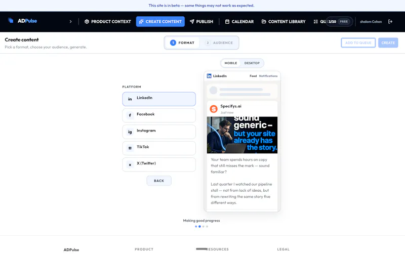 ADPulse screenshot 2
