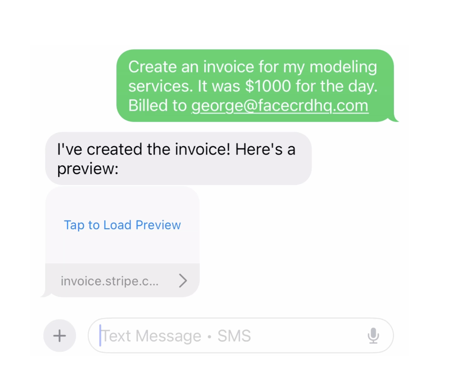 Média Carte de visage - Un assistant de facturation AI pour créer et envoyer des factures via SMS 3