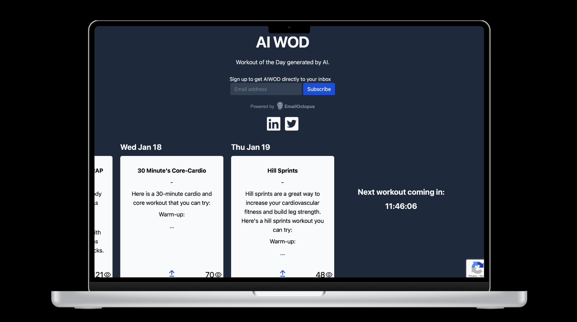 wod - Chatgpt와 함께 일일 운동 미디어 1