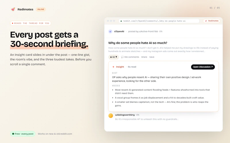 Redimates screenshot 1