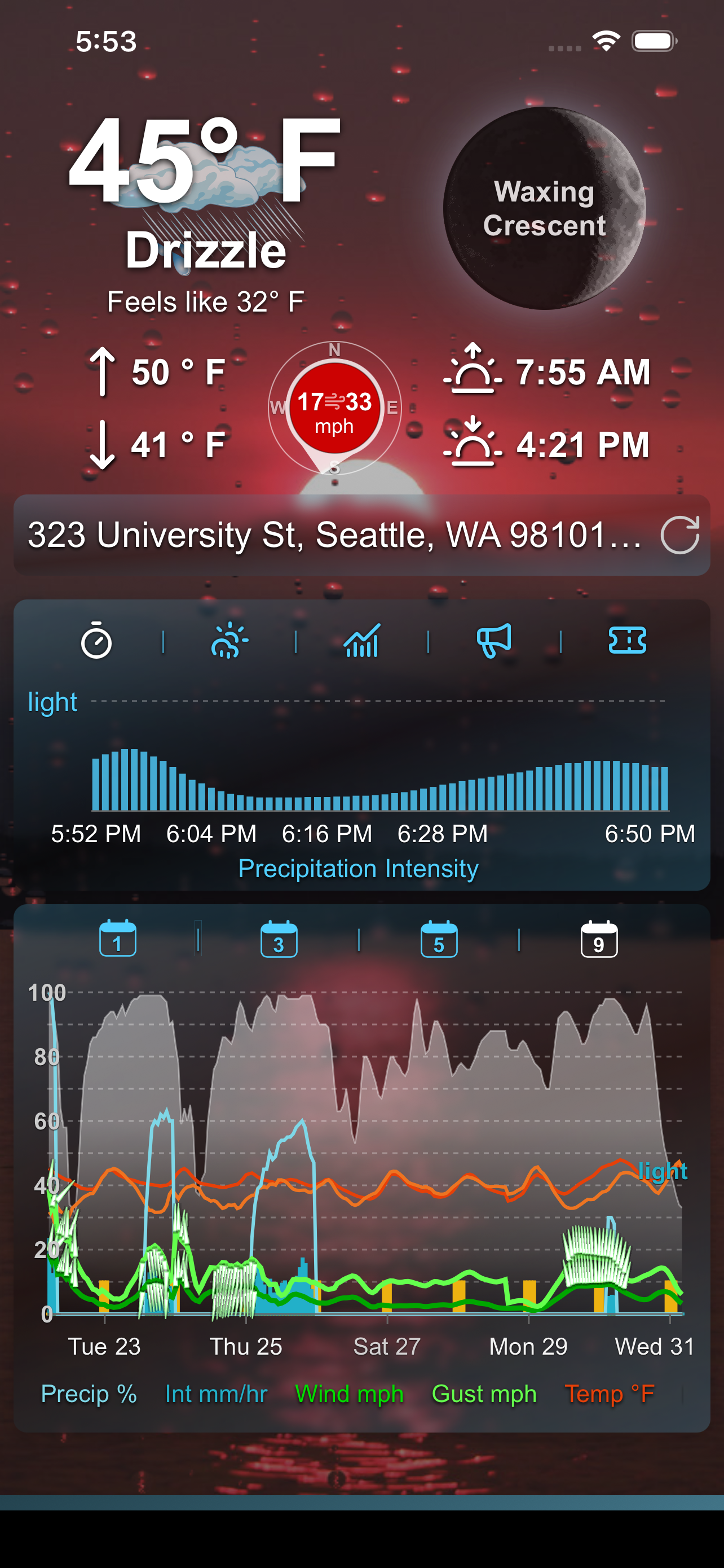 Weather Now Pro - Main product screenshot demonstrating key features and user interface