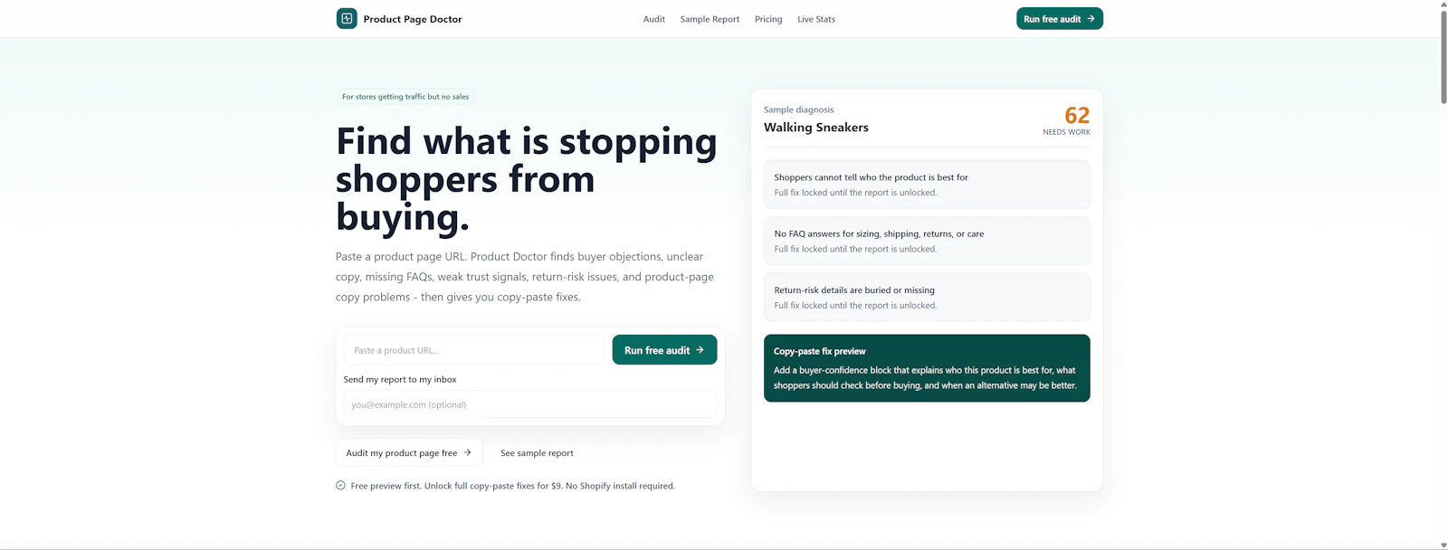 Product Page Doctor screenshot 1