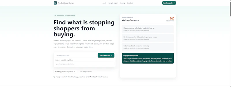Product Page Doctor screenshot 1