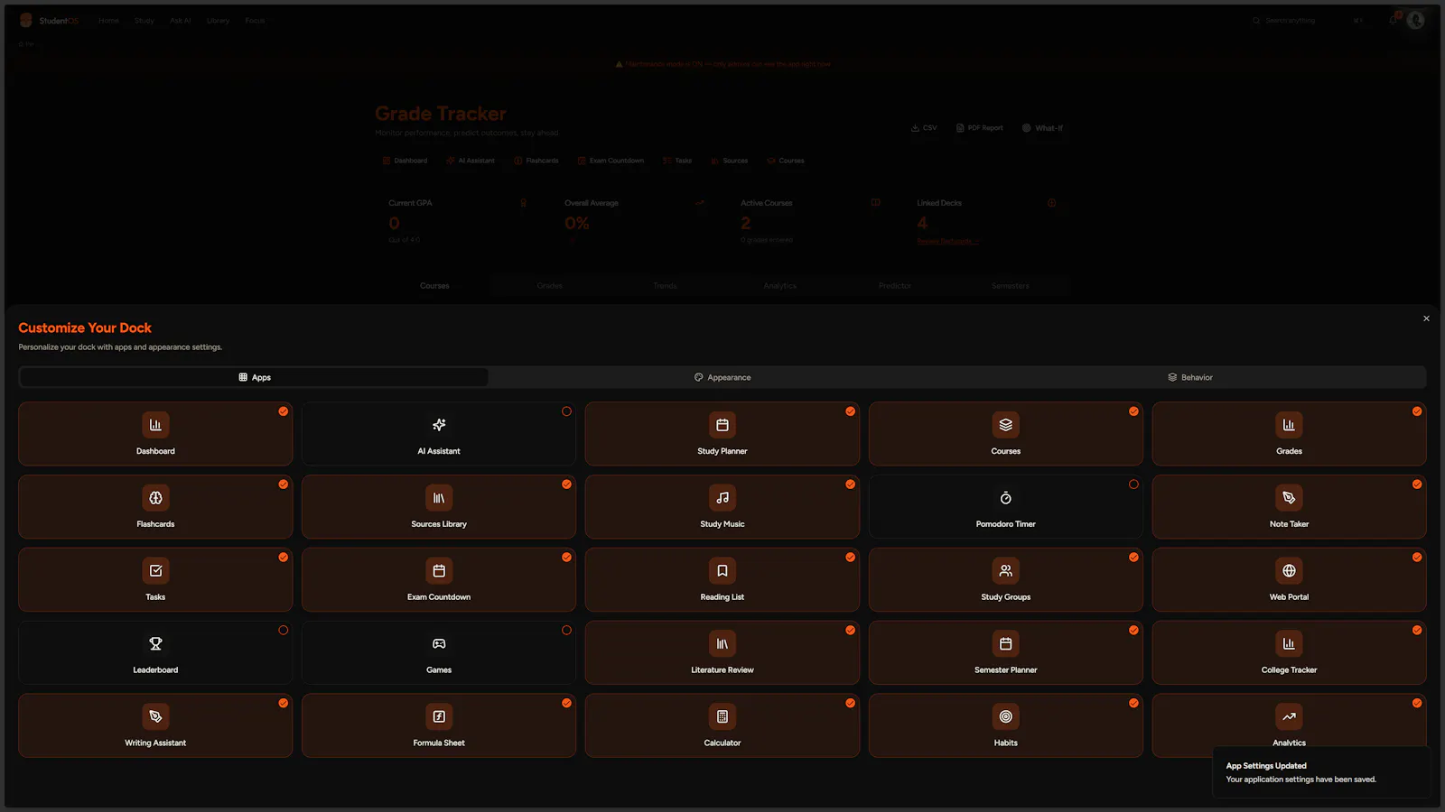 Student OS (beta) screenshot 2