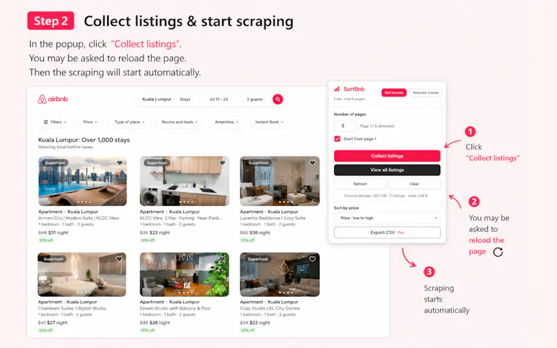 SortBnb screenshot 4