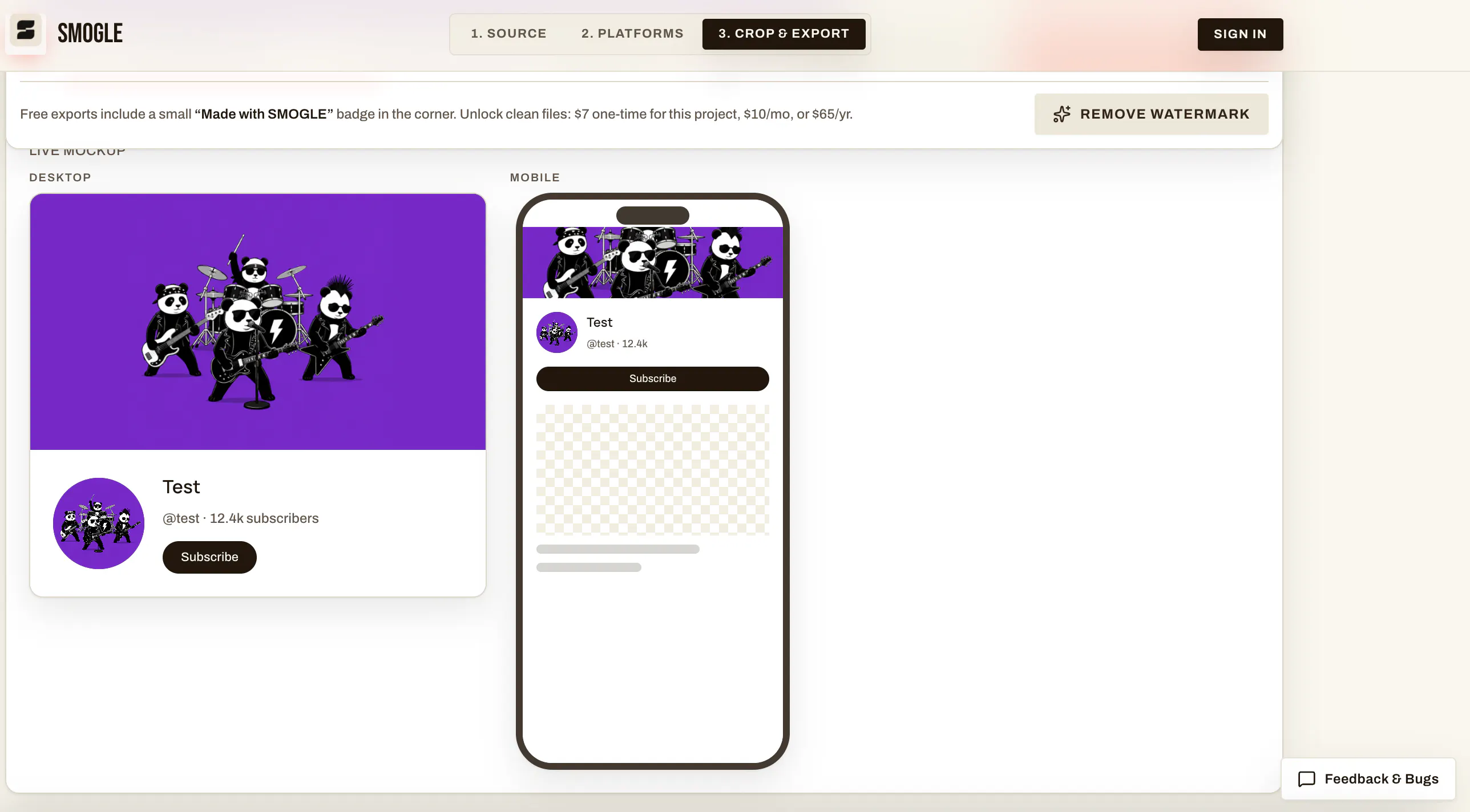 SMOGLE — Platform gallery image
