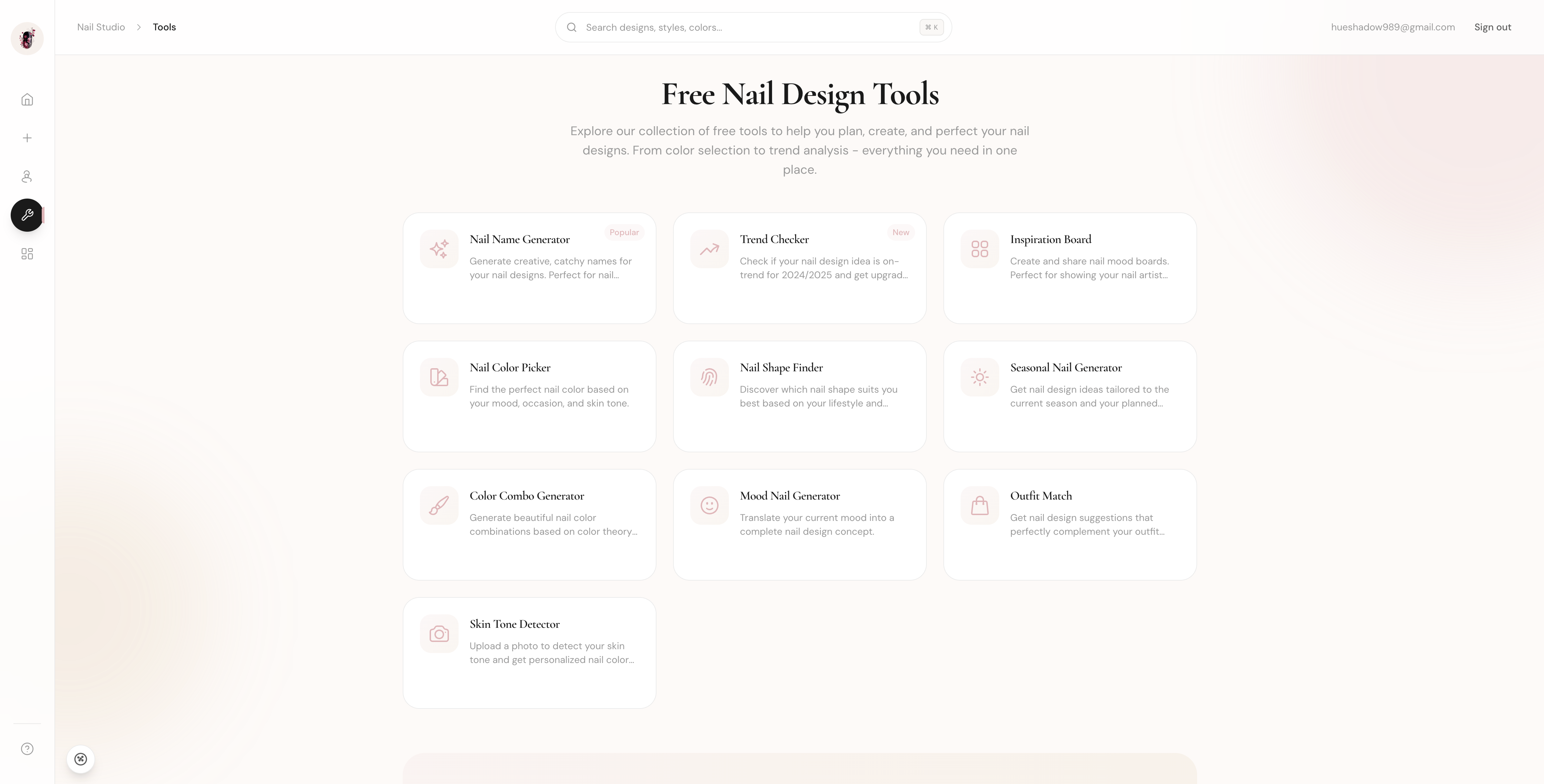 nail-designs - Screenshot 4 showing product features and functionality
