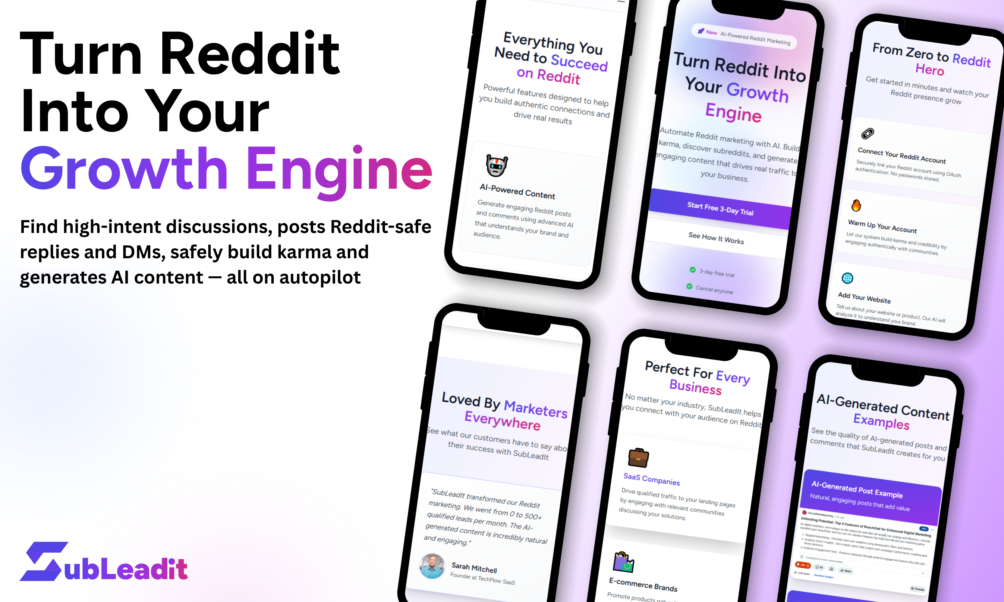 SubLeadIt - Main product screenshot demonstrating key features and user interface
