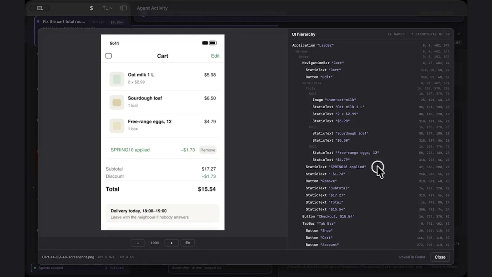 Agent Activity screenshot 1 (video preview)