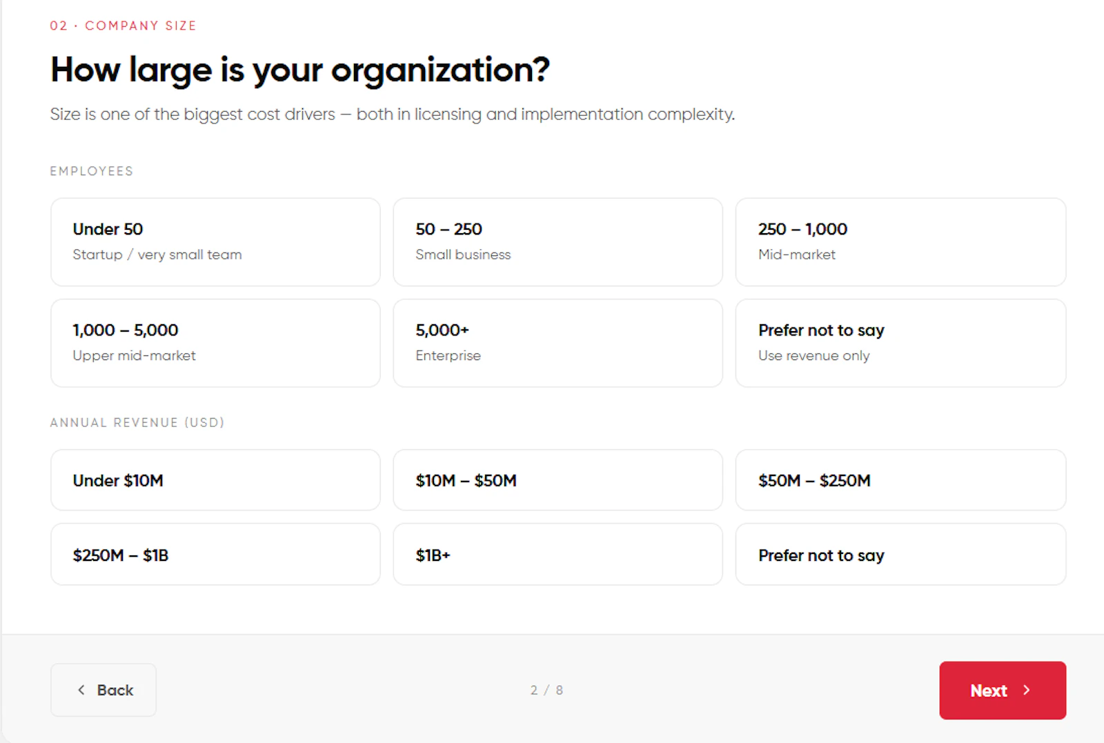 ERP Implementation Cost Calculator screenshot 1