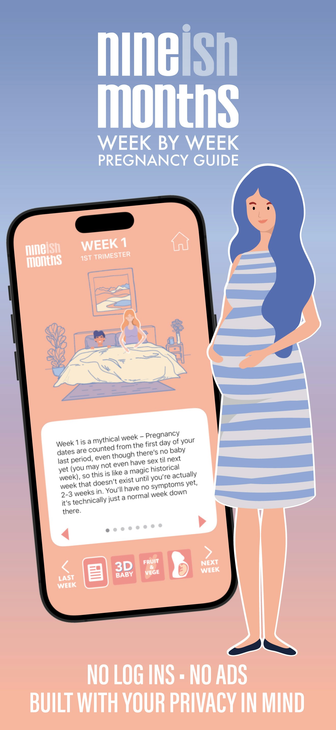 Nineish Months Pregnancy App gallery image