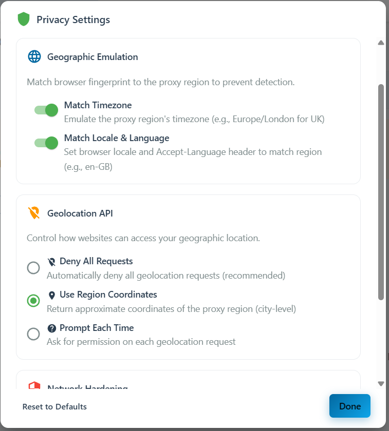 ProbeOps Horizon - Multi Geo Browser - Screenshot 3 showing product features and functionality
