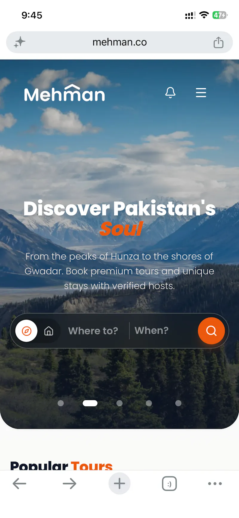Mehman.co screenshot 2