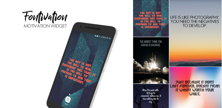 Fontivation - Motivational Widget gallery image