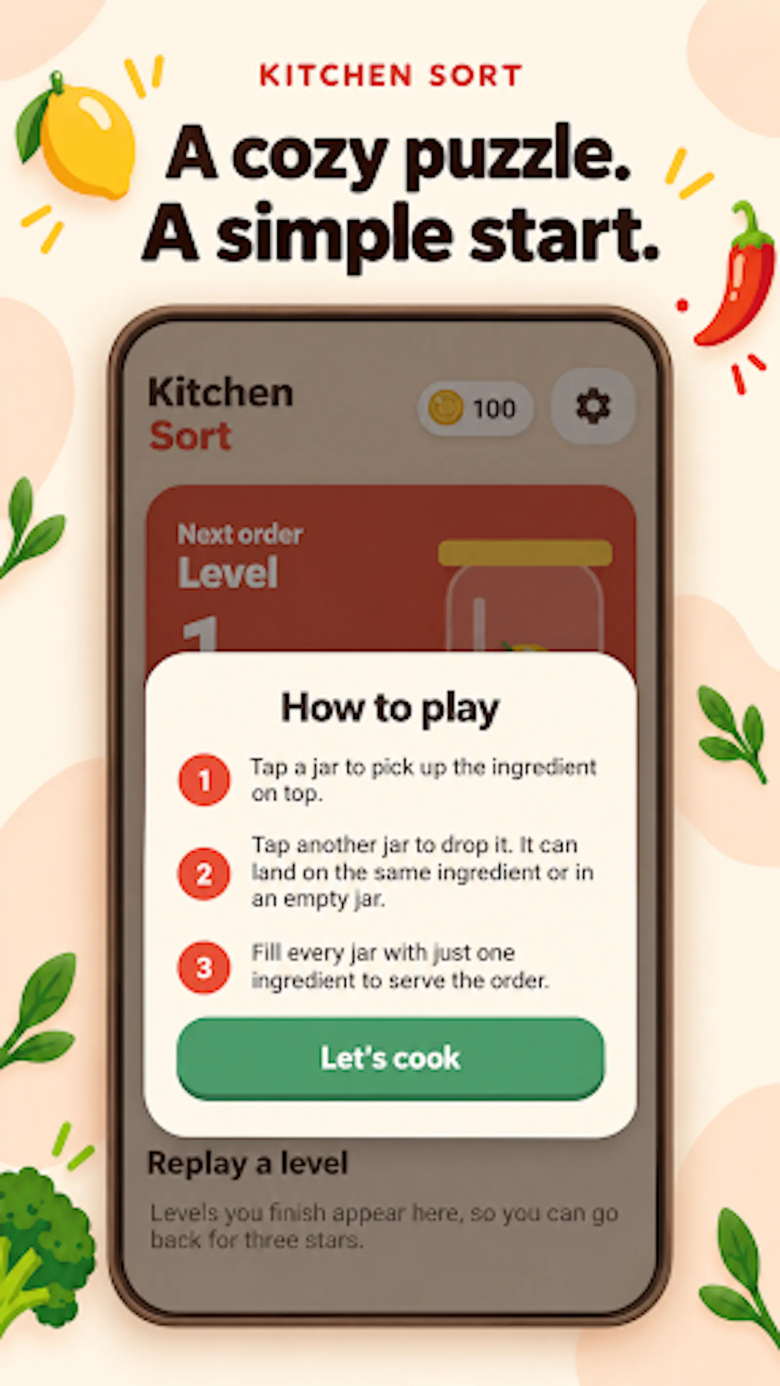 Kitchen Sort: Food Puzzle screenshot 2